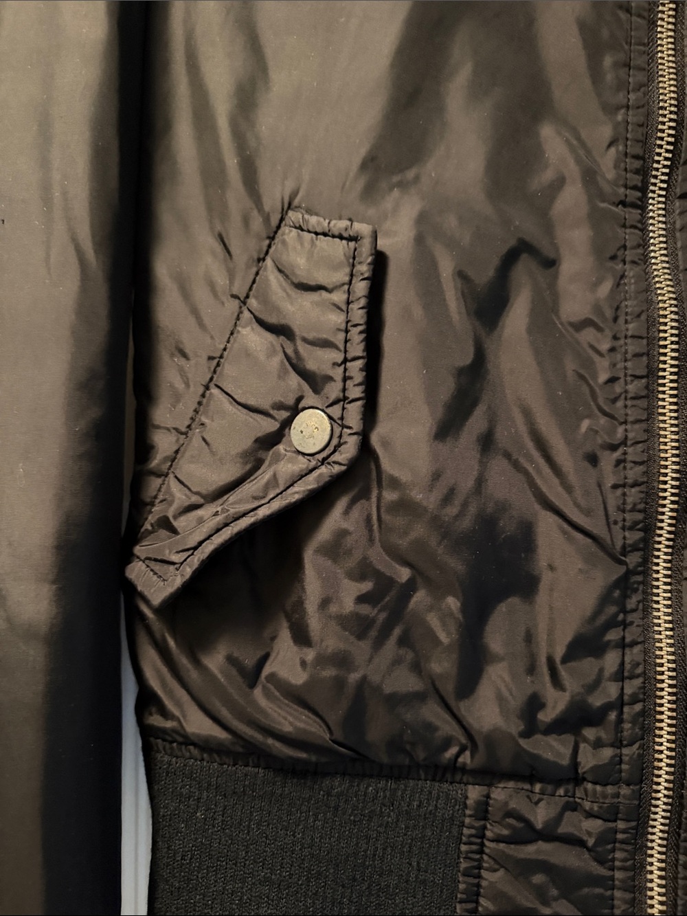 Vintage Diesel Black Nylon Bomber Jacket - Picture 6 of 10